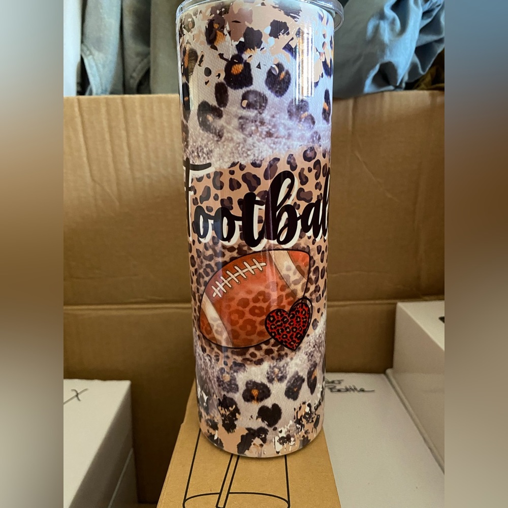 New 20oz Sublimation Tumbler- Comes W/Reusable Straw & Lid